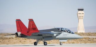 First T-7A Trainer Arrives At Edwards AFB For Tests