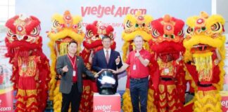 Vietjet debuts its Ho Chi Minh City – Chengdu route on the first day of the Year of Dragon