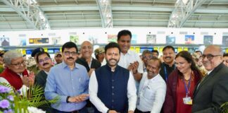 Civil Aviation Minister Ram Mohan Naidu inaugurates Udan Yatri Cafe at Chennai Airport