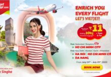 Vietjet Makes International Travel More Rewarding This Monsoon with Fares from INR11 and Free 20kg Baggage