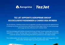 TezJet Appoints Aeroprime Group as Exclusive Passenger & Cargo GSA in India