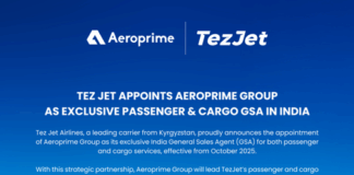TezJet Appoints Aeroprime Group as Exclusive Passenger & Cargo GSA in India