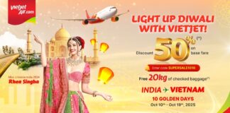 Diwali Made Brighter with Vietjet’s 10-Day Festive Super Sale