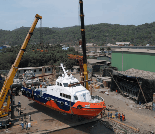 SHM Group Launches 29-Metre Aluminium Passenger Craft at Its Mumbai Yard